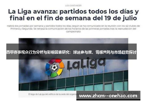 西甲赛事观众行为分析与影响因素研究：球迷参与度、情感共鸣与市场趋势探讨